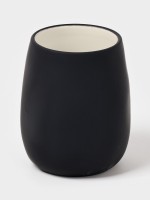 Набор для ванной SAVANNA Soft, 2 предмета, мыльница, стакан, чёрный