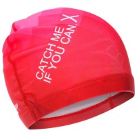 Шапочка для плавания взрослася ONLYTOP Catch me, тканевая, обхват 54-60 см