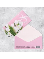 Конверт для денег «8 марта», 16.5×8 см