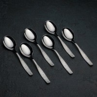 Ложка десертная «Уралочка», толщина 2 мм (М13), цвет серебряный