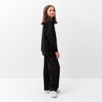 Костюм для девочки (кардиган, брюки) MINAKU цвет чёрный, рост 116 см