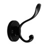 Крючок мебельный CAPPIO GRACE, двухрожковый, цвет черный Крючок мебельный CAPPIO GRACE, двухрожковый, цвет черный