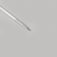 Кисть для дизайна ногтей «Волос», 18,5 см, ворс 10 × 2 мм, цвет белый