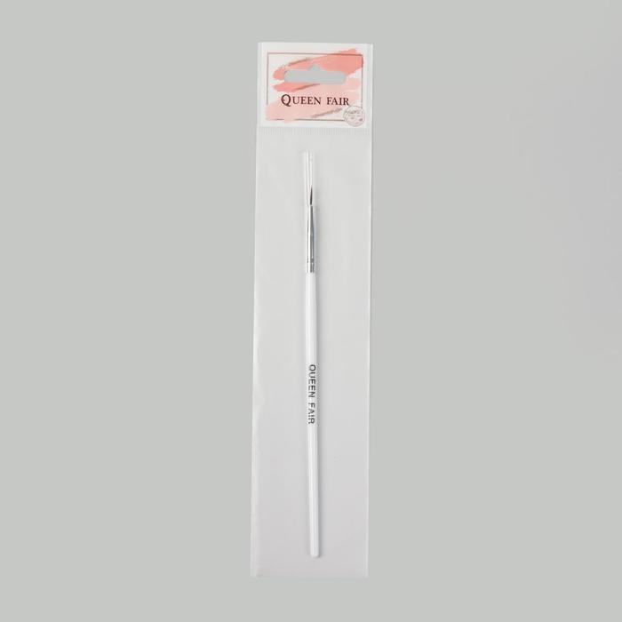 Кисть для дизайна ногтей «Волос», 18,5 см, ворс 10 × 2 мм, цвет белый Кисть для дизайна ногтей «Волос», 18,5 см, ворс 10 × 2 мм, цвет белый