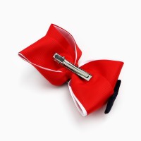 Бант для волос на заколке школьный, 11.5 см, Кошечка Мари