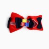 Бант для волос на заколке школьный, 11.5 см, Кошечка Мари