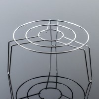 Подставка-гриль для микроволновой печи Доляна, 22×22×10 см, цвет хром