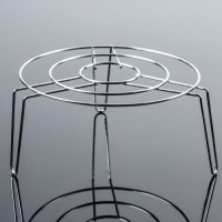 Подставка-гриль для микроволновой печи Доляна, 22×22×10 см, цвет хром