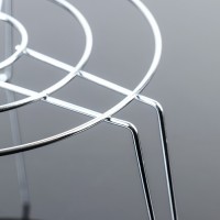 Подставка-гриль для микроволновой печи Доляна, 22×22×10 см, цвет хром