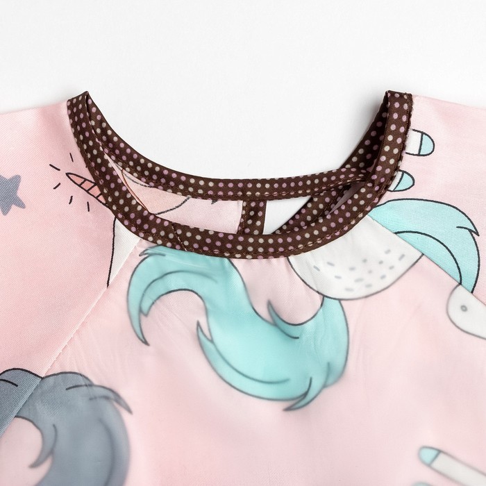 Фартук детский Этель "Единорог", цв. розовый, рост 100-115 см