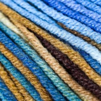 Пряжа "Jeans crazy" 55% хлопок, 45% акрил 160м/50гр (7202  принт)