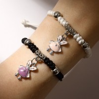 Браслеты парные «Неразлучники» цыплята с кроличьими ушками, цветные, 7 см