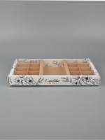 Коробка под 16 конфет и шоколад, кондитерская упаковка «С любовью» 28.5×18.5×3 см