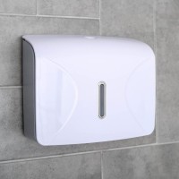 Диспенсер для бумажных полотенец в листах, 21,5×9×26,5 см, пластик, цвет белый