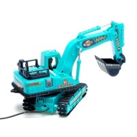 Экскаватор на дистанционном управлении «Строитель», работает от батареек, масштаб 1:18