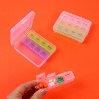 Таблетница - органайзер, английские буквы, утро/день/вечер/ночь, 3 контейнера по 4 секции, МИКС