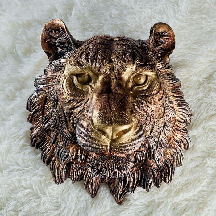 Подвесной декор "Голова тигра" бронза