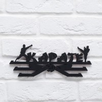 Медальница «Карате» черный цвет, 29 см × 9,5 см