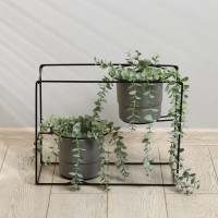 Подставка для цветов, напольная, на 2 горшка, d = 16 см, бронзовая