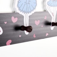 Крючки декоративные дерево "Балерины" 19х50х4 см