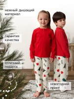 Пижама новогодняя детская KAFTAN Christmas tree, размер 36 (134-140 см)