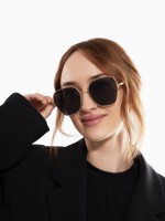 Очки солнцезащитные uv 400, дужка 14 см, ширина 13.1 см, линза 5.6×5.7 см