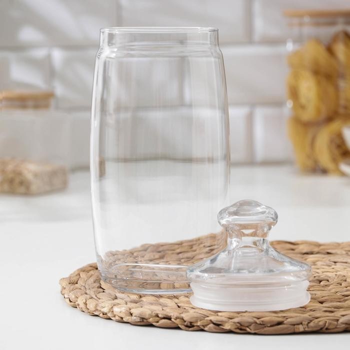 Банка для сыпучих продуктов Cesni, 1,1 л, с крышкой