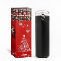 Термос Мастер К Simple, 400 мл, 20.5×6.3 см, сохраняет тепло 8 ч, нержавеющая сталь, чёрный