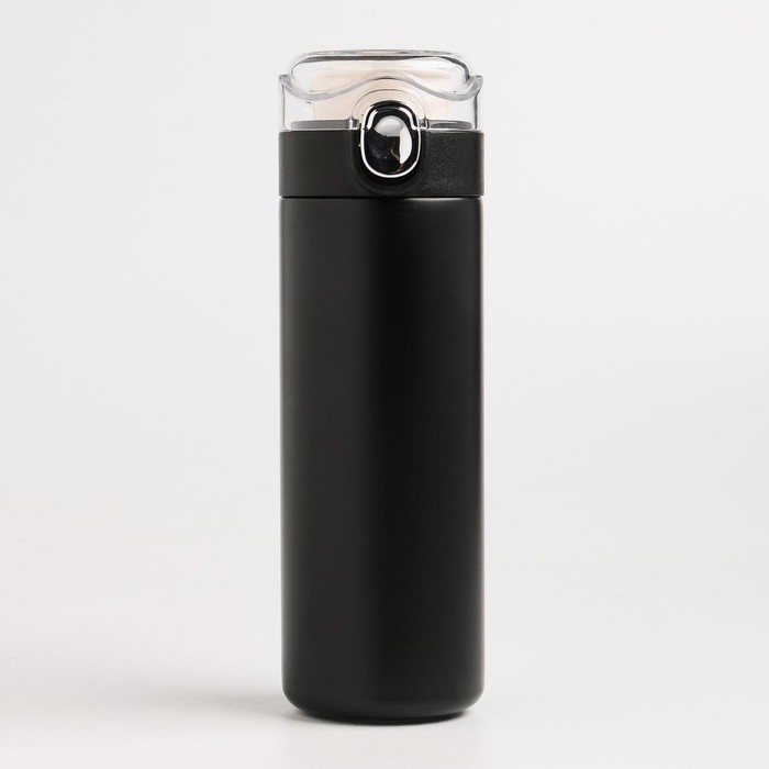 Термос Мастер К Simple, 400 мл, 20.5×6.3 см, сохраняет тепло 8 ч, нержавеющая сталь, чёрный