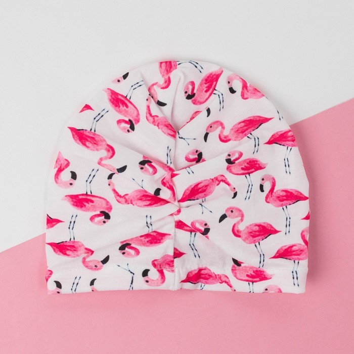Шапка детская «Крошка Я. Фламинго», размер 48