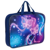 Папка для труда, А4, текстильная, 35×27×7 см «Бабочки»