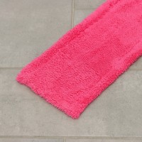 Насадка для плоской швабры Доляна, 42×12 см, 60 гр, микрофибра, цвет оранжевый