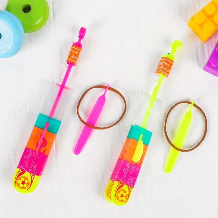 Ветрячок-рогатка, цветная, на блистере, цвета МИКС