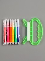 Воздушный змей - раскраска «Кролик и друзья», 80 см, 6 фломастеров