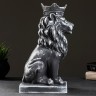 Копилка "Лев с короной" серый камень, 19х14х35см Копилка "Лев с короной" серый камень, 19х14х35см