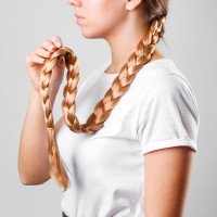 Коса на резинке «Жгучая брюнетка», длина 66 см