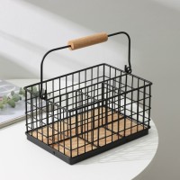 Корзина для мелочей Доляна «Эстетика», 23×16×12 см, чёрная