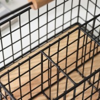 Корзина для мелочей Доляна «Эстетика», 23×16×12 см, чёрная