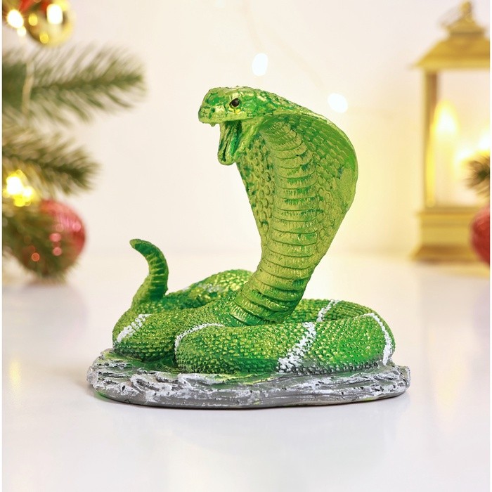 Фигура "Змея Кобра" цветная, 9х12см