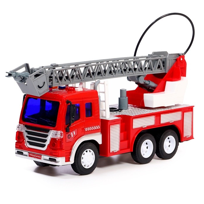Машина радиоуправляемая «Пожарная охрана», свет и звук, стреляет водой, 1:16, работает от аккумулятора
