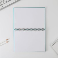 Скетчбук в твердой обложке на гребне «Выходи за рамки» А5, 80 л, 100 г/м