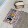Коврик для ванной и туалета Доляна «Кошки», 40×60 см