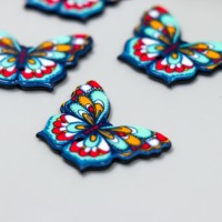Декор пластик "Яркая бабочка" 3,1х2 см