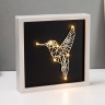Световая картина-ночник "Колибри" LED USB от батареек 3хАА белый 24,5х24,5х3,5 см RISALUX