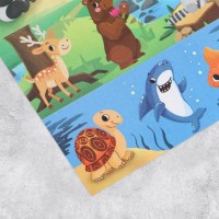 Наклейки бумажные «Животный мир» , 11 × 15,5 см