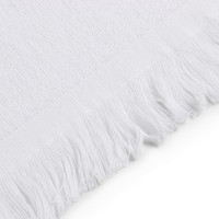 Полотенце махровое LoveLife "Fringe" 30х60 см, цвет белый, 100% хлопок, 380 гр/м2