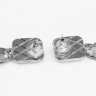 Серьги ассорти «Античность» квадрат, цвет серебро