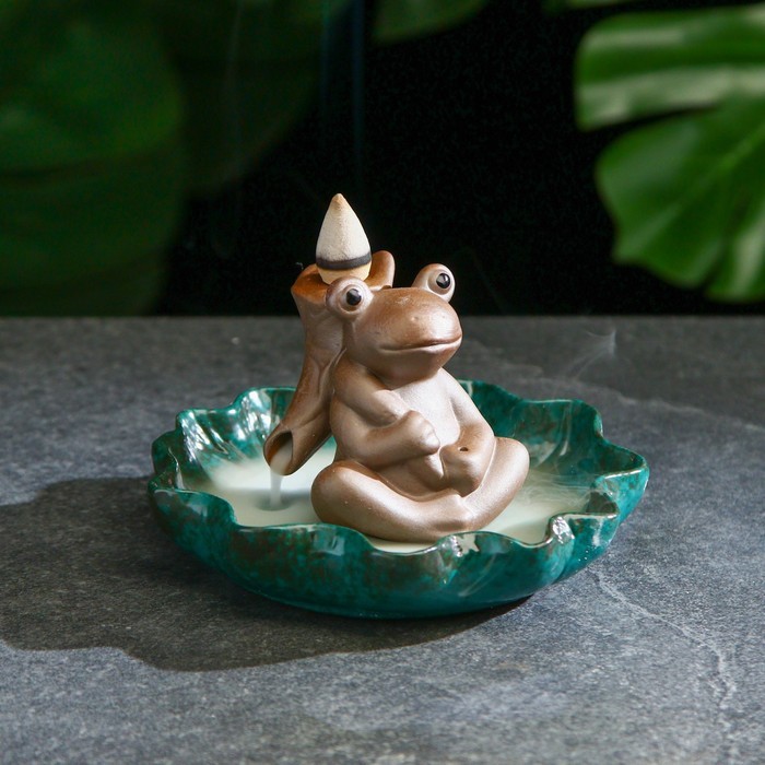 Подставка для благовоний "Лягушонок Вей" 6×4 см