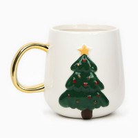 Кружка новогодняя керамическая «Ёлочка», 600 мл, ручная работа