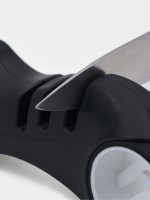 Точилка для ножей Доляна «БэтМобиль», 3 степени заточки, 19.2×4.4×6.2 см, чёрная